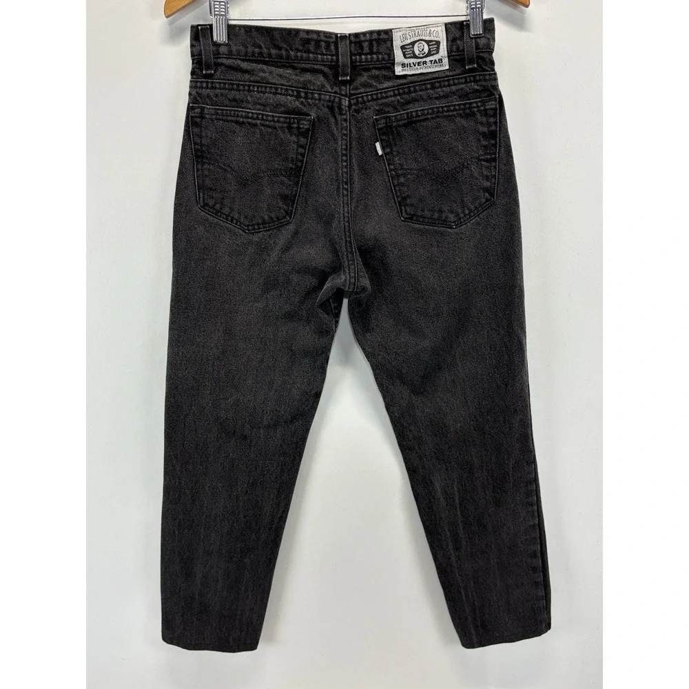 Vtg Levi's Silverman 512 Jeans Sz 32x34 (30x27) Faded Black 90s Made USA